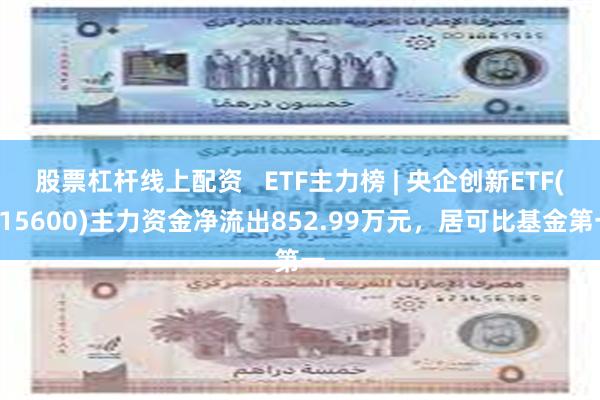 股票杠杆线上配资   ETF主力榜 | 央企创新ETF(515600)主力资金净流出852.99万元，居可比基金第一