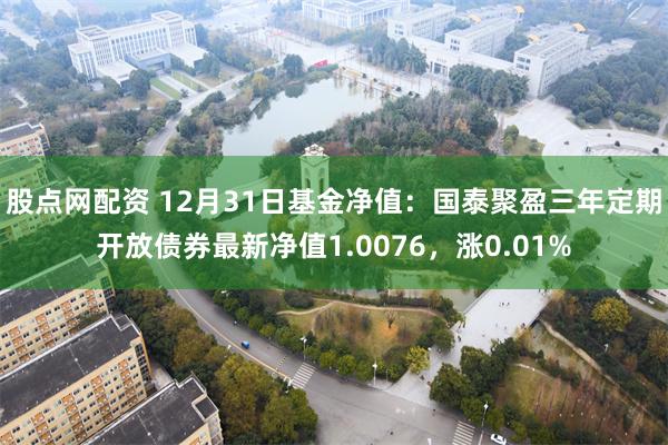 股点网配资 12月31日基金净值：国泰聚盈三年定期开放债券最新净值1.0076，涨0.01%