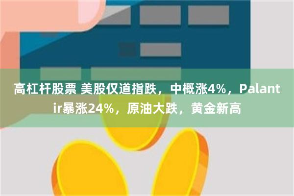 高杠杆股票 美股仅道指跌，中概涨4%，Palantir暴涨24%，原油大跌，黄金新高