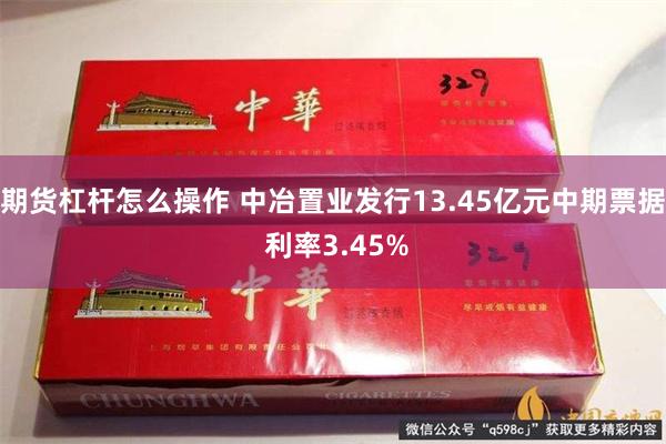 期货杠杆怎么操作 中冶置业发行13.45亿元中期票据 利率3.45%